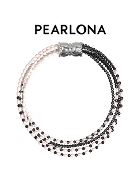 PEARLONA新品危险花园淡水巴洛克珍珠磁吸拼接手链女士手环饰品