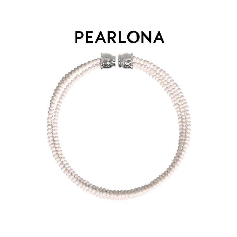 PEARLONA新品危险花园淡水巴洛克珍珠磁吸拼接手链女士手环饰品