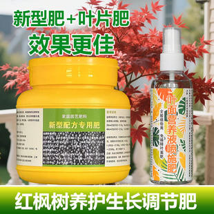 红枫树专用肥料盆栽羽毛枫黄金流泉枫金隐秋月土壤营养液叶面肥料