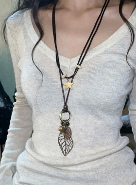 西部风长款双层长款项链