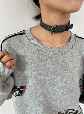 复古千禧辣妹牛仔项圈