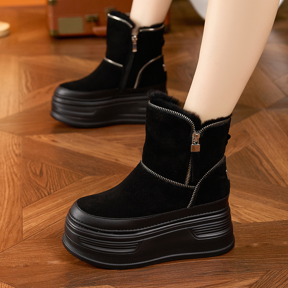 真皮保暖加厚女款雪地靴ZFCQ棉鞋