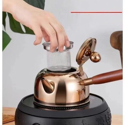 304 不锈钢茶壶平底功夫茶泡茶壶加厚户外烧水壶家用花茶壶小水壶