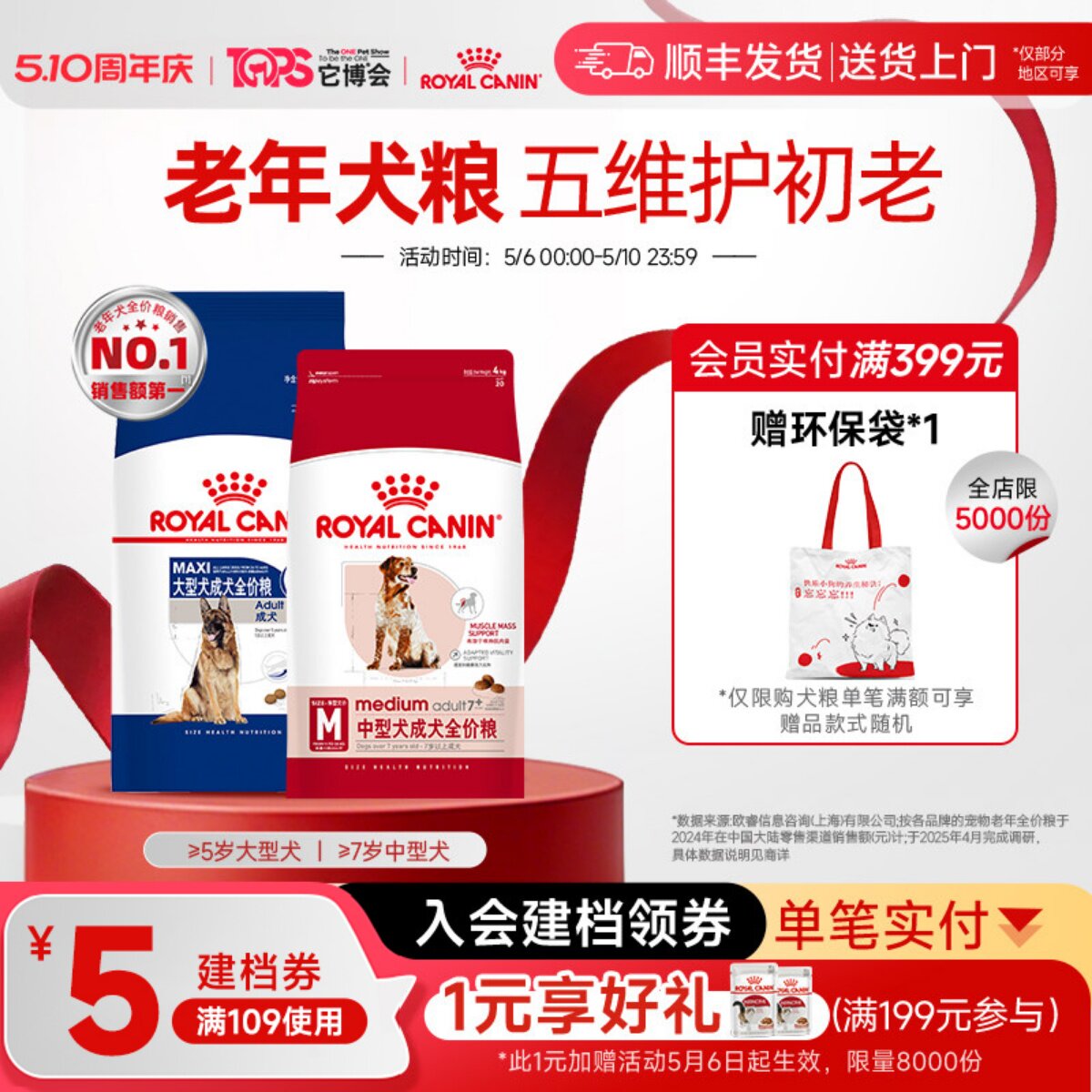 皇家狗粮中型大型中老年犬粮旗舰店官方正品 15kg大包装