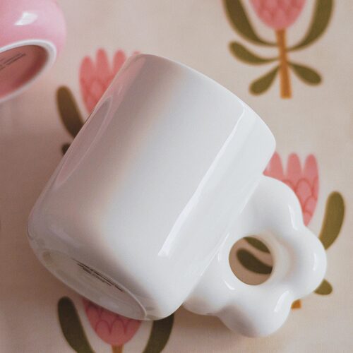 少女心陶瓷fafa花花咖啡杯马克茶杯情侣设计感可爱韩国北欧大容量