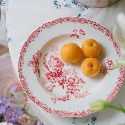 高淳陶瓷陌上花开中式婚庆乔迁喜宴餐具骨瓷家用组合碗盘餐具套装