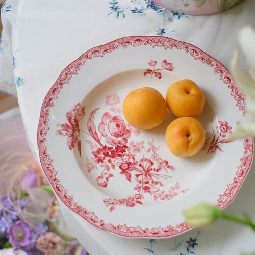 高淳陶瓷陌上花开中式婚庆乔迁喜宴餐具骨瓷家用组合碗盘餐具套装