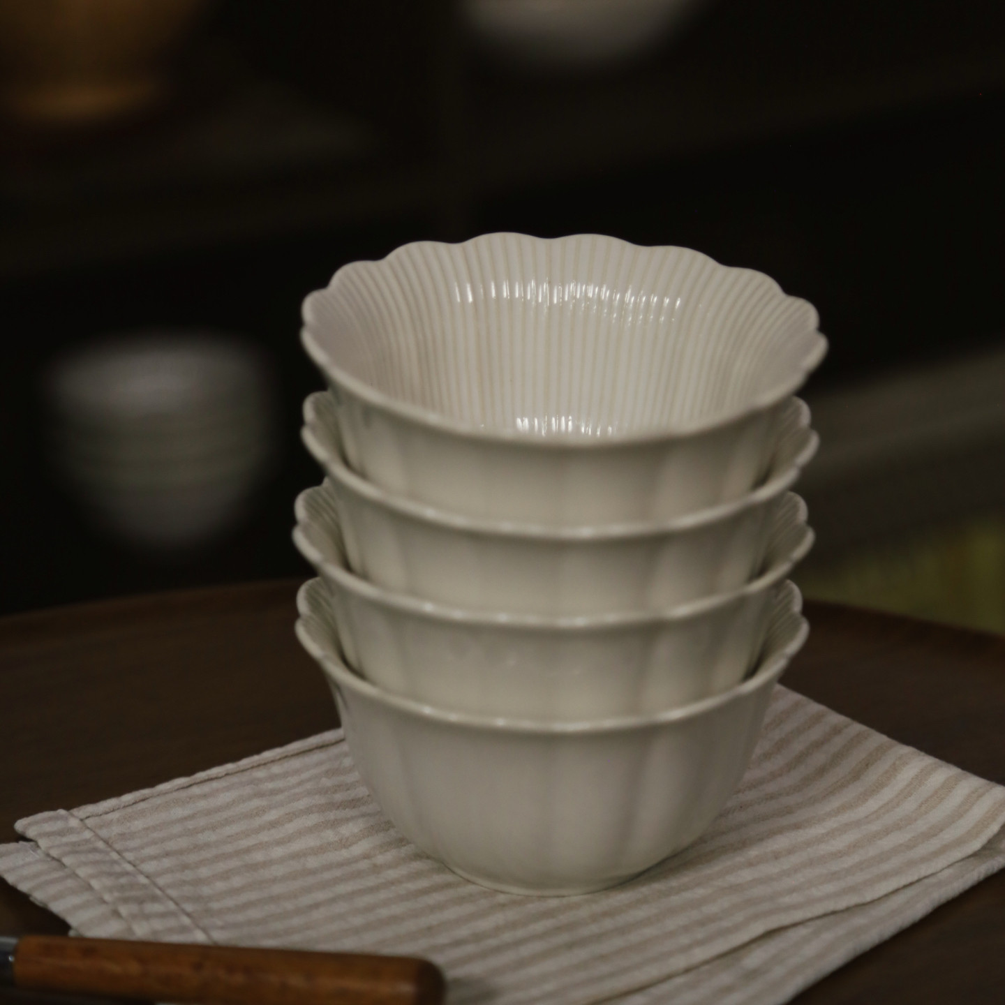 中古法式贝壳形状双耳高脚水果盘摆件复古艺术干果盘客厅茶几玄关