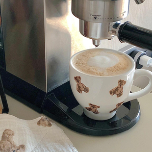 陶瓷马克杯咖啡杯 小熊釉下彩杯子 现货日系gelato pique秋冬新款