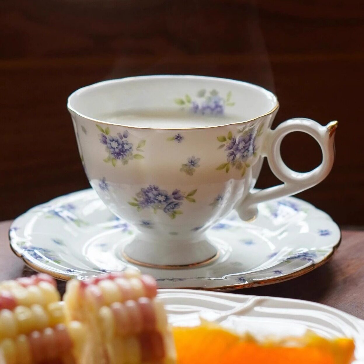 贝瓷英式下午茶咖啡杯好碎花轻奢精致高档女士红茶杯高端陶瓷杯碟