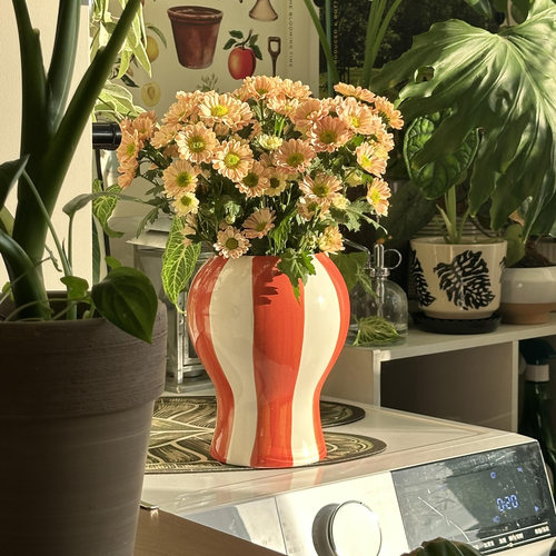 补货已到丹麦HAYSOBREMESASTRIPEVA花瓶彩色条纹花瓶客厅简约摆件