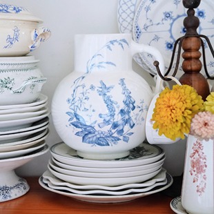 契阔家居虞美人系列新中式青花瓷陶瓷高级感花瓶插花客厅玄关摆件