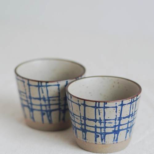 高颜值手作复古旷野猪口杯手绘咖啡杯景德镇陶瓷手握拉花蛋杯礼物