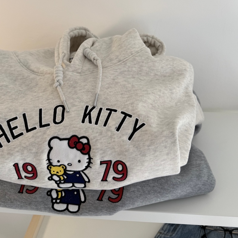 摇粒绒韩系大版女士帽衫