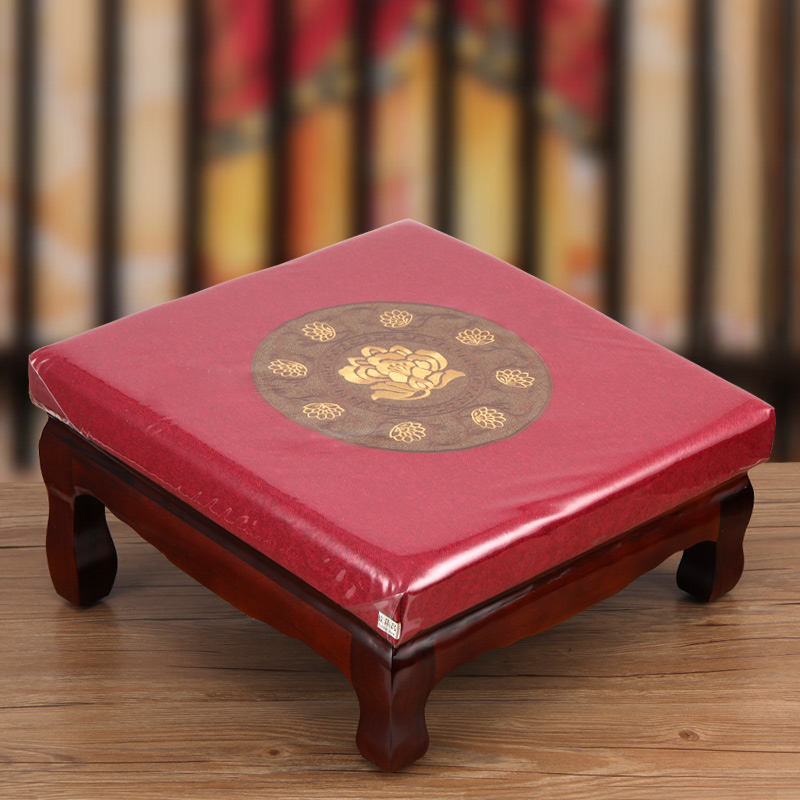 拜垫跪垫家用佛前寺院用磕头拜椅佛垫礼拜蒲团实木拜凳佛堂拜佛垫