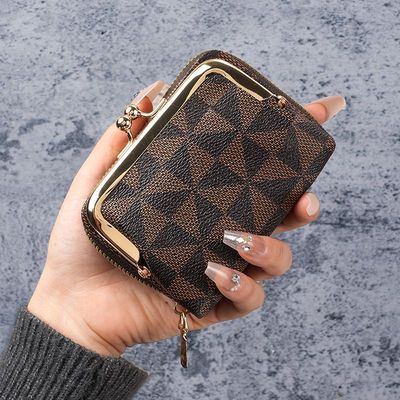 女士欧美时尚印花钱包卡包多卡位