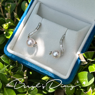 揽过微风|流线型设计感圆珠耳钉Beryl's Diary