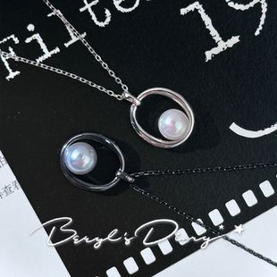 公园里的秋千丨极简小圆环淡水、akoya珍珠吊坠Beryl's Diary