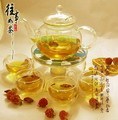 限量秒杀耐热玻璃茶具 茶壶花茶壶，花草茶具 600ML中花茶壶套装