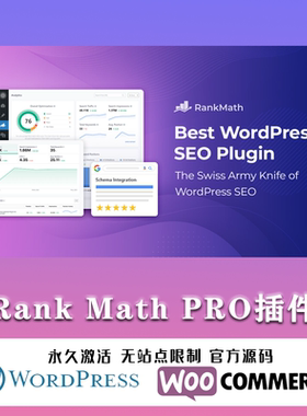 Rank Math PRO 排名数学搜索引擎排名优化WordPress SEO插件