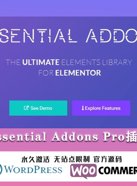 Essential Addons Pro Elements小工具扩展WordPress插件