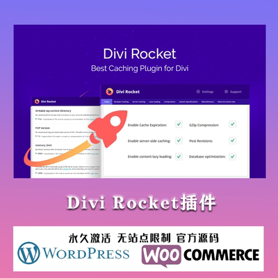 Divi Rocket 专业版 Divi主题专用优化加速WordPress插件