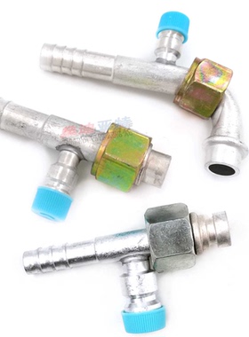 汽车空调管接头R12R134冷气管路压管头加氟气嘴货车挖掘机改装用