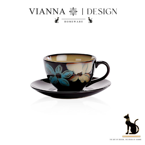 VIANNA中古咖啡杯碟套装陶瓷杯子