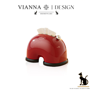 VIANNA丨云岫·FHEN复古家用抽纸盒客厅桌面高级感纸巾盒装饰摆件