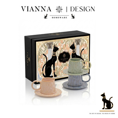 VIANNA设计感小众窑变陶瓷咖啡杯