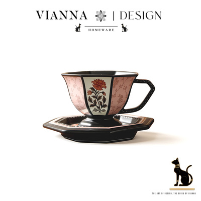 VIANNA法式陶瓷咖啡杯套装拿铁杯