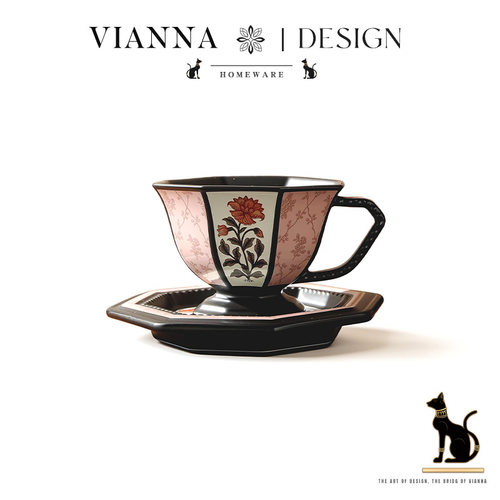 VIANNA法式陶瓷咖啡杯套装拿铁杯