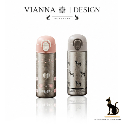 VIANNA纯钛吸管保温杯便携水杯