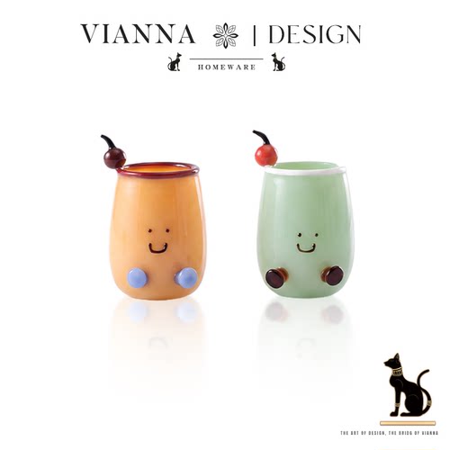VIANNA丹麦设计感玻璃迷你水杯子