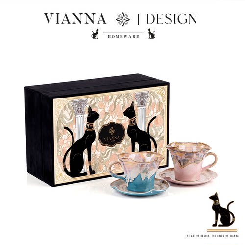 VIANNA手作陶瓷咖啡杯伴手礼套装