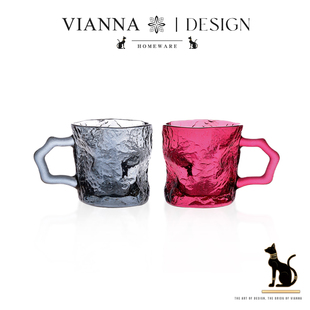冰川·DEXT玻璃杯咖啡杯早餐牛奶杯家用喝水杯下午茶杯子 VIANNA