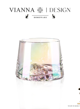 VIANNA丨清雅·Fre日式玻璃威士忌酒杯观山杯家用洋酒杯烈酒杯