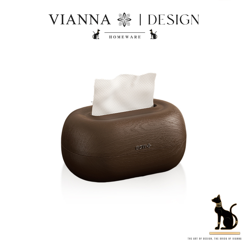 VIANNA中古风家用弹簧纸巾盒收纳