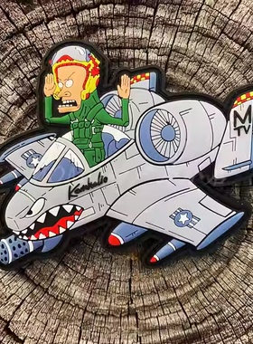 现货 ZFD Dangerous Goods Kornholio a10 Warthog PVC 臂章