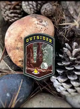 现货 PDW Outsider Sequoia Camp Flash 红杉树 露营地限量版臂章