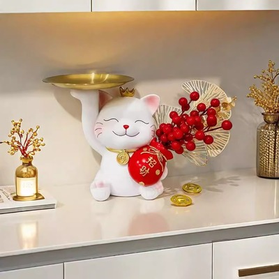 招财猫家居收纳装饰摆件