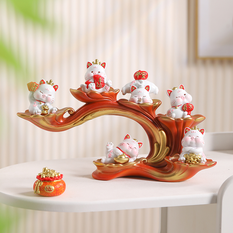 可爱招财猫摆件装饰品