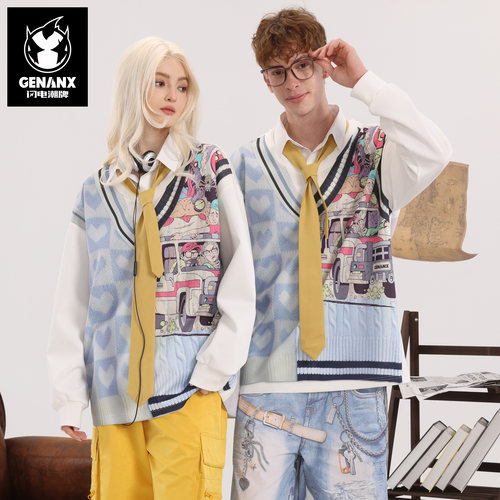 GENANX闪电潮牌卫衣陈浚铭同款