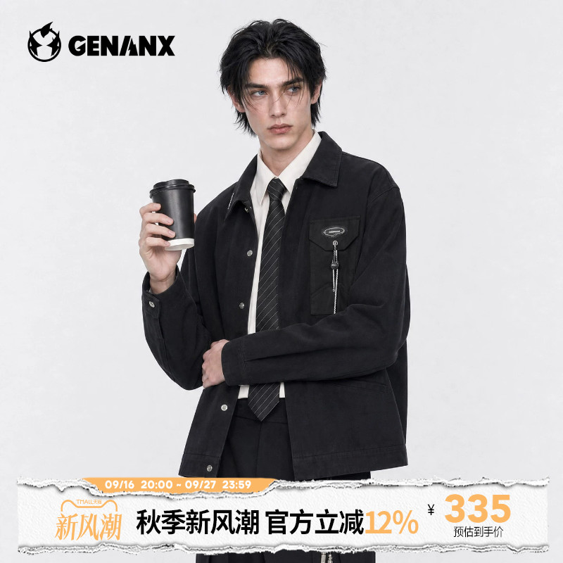 GENANX闪电潮牌秋季新款情侣外套图片