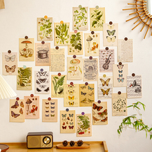 复古风蝴蝶卡片墙贴毛毡板装饰贴纸宿舍房间墙面改造北欧ins贴画