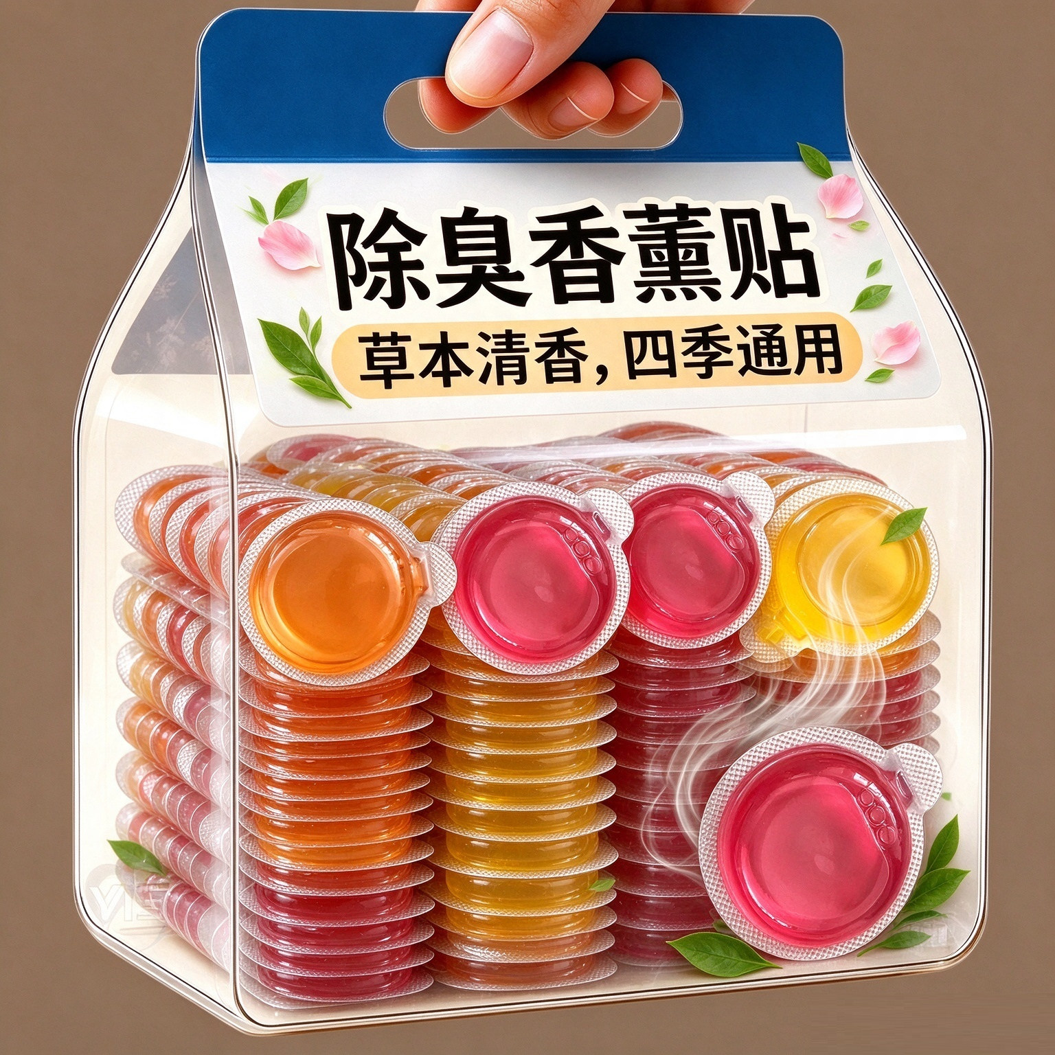 新款香薰贴室内厕所贴衣服鞋子去异味香氛片香薰除味外出便携鞋贴