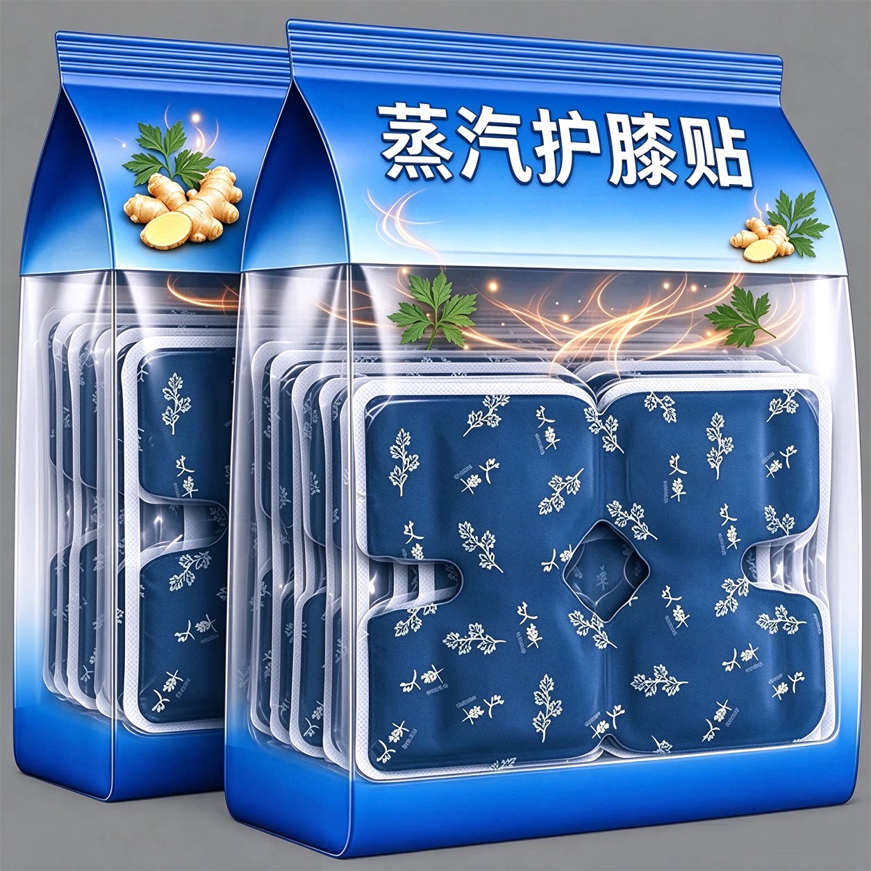 艾草自发热暖膝贴膝盖热敷神器