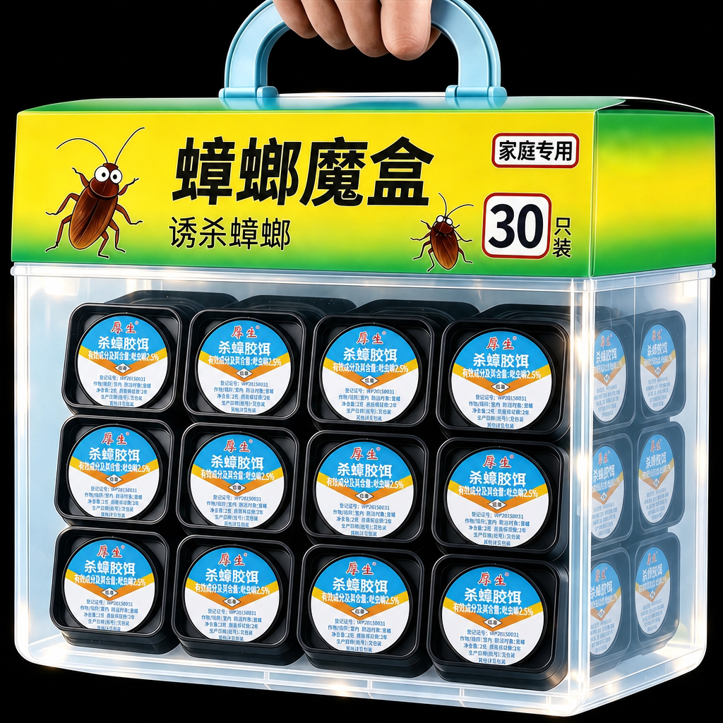 厚生30只装加强版灭蟑药贴