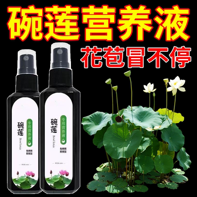 碗莲专用营养液睡莲肥料通用水溶肥水培种子发芽生根促开花防黄叶