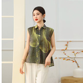 亲肤透气女无袖 衫
